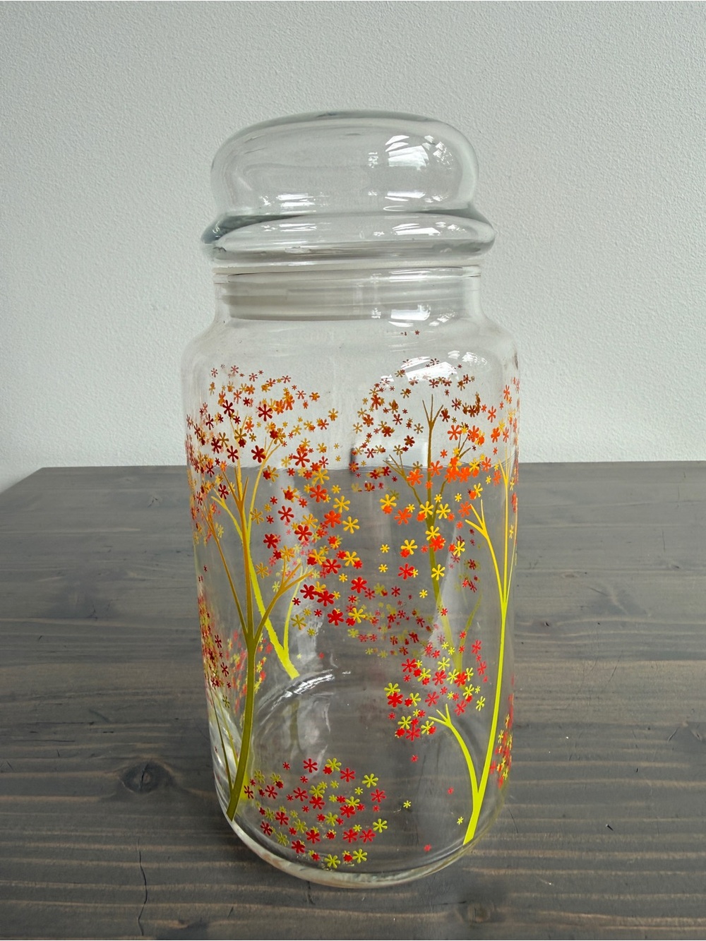 Vintage Anchor Hocking bubble / apothecary glass jar